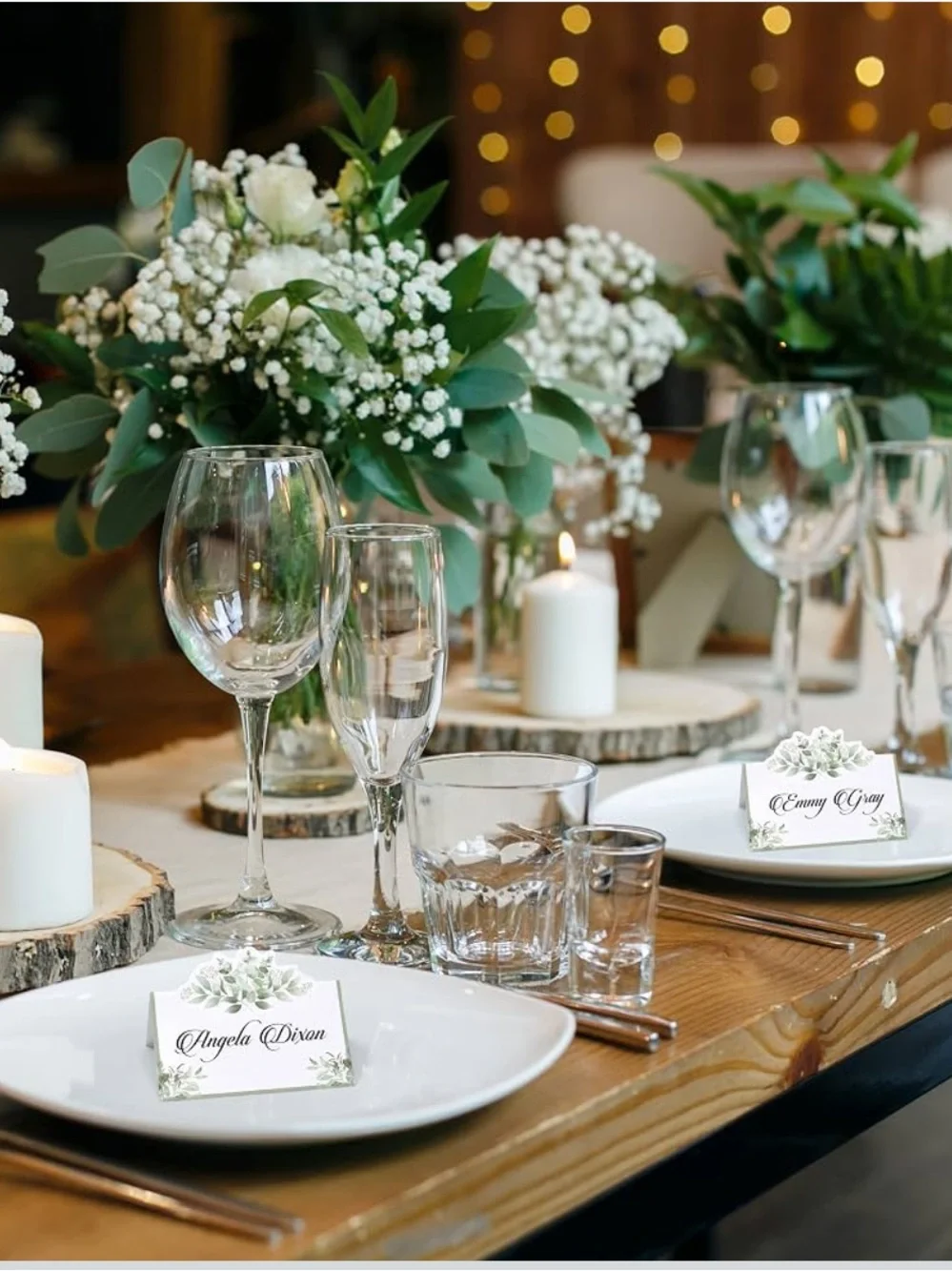 Gift Boutique eucalyptus placecards